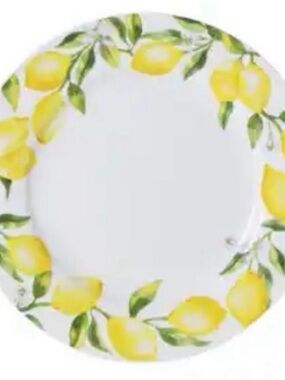 MIKASA Lemons Dinnerware, Set of 4 Dinner Plates.